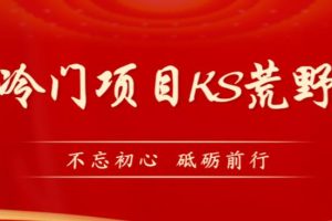 外面卖890元的快手直播荒野求生玩法，比较冷门好做（教程详细+带素材）