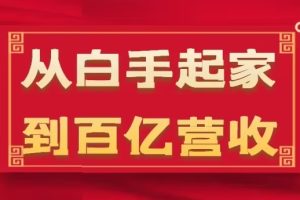 从白手起家到百亿营收，企业35年危机管理法则和幕后细节(17节)