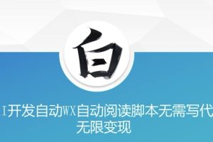 “美添赚”AI开发自动WX自动阅读脚本无需写代码无限变现【揭秘】